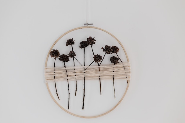 embroidered floral hoop