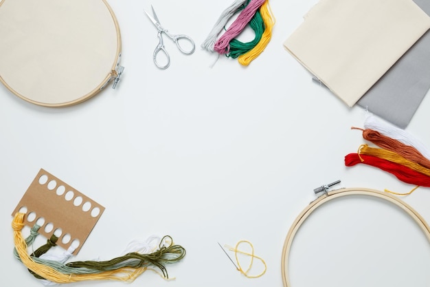 embroidery workshop setup